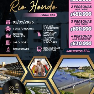Tour de Compras en Río Hondo – Finde XXL – Salida 02/07/2025